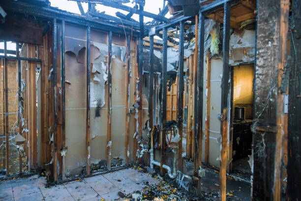 Professional Emergency Fire Damage Restoration technician working in Largo, MD